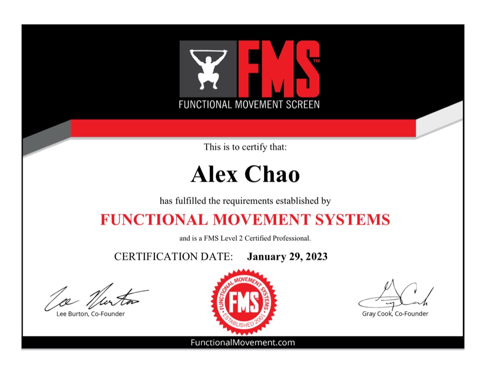 FMS 功能性動作篩檢 Level 2